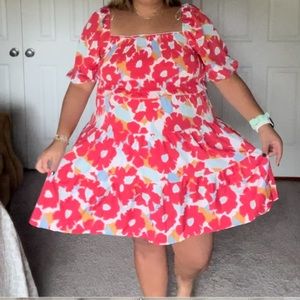 Mini Smocked floral dress